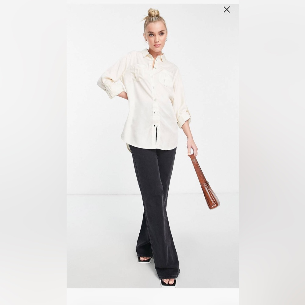 White cream button down Women’s size 6 S/M